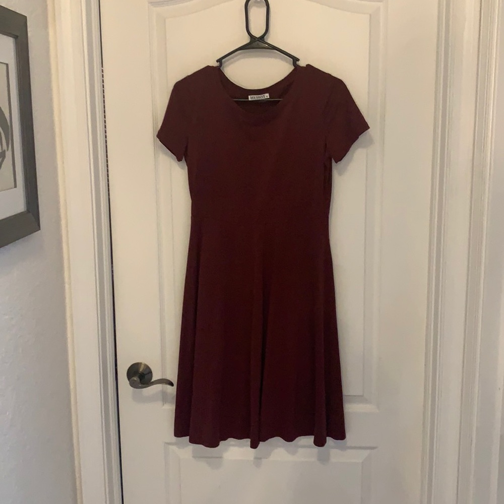 Burgundy sun dress